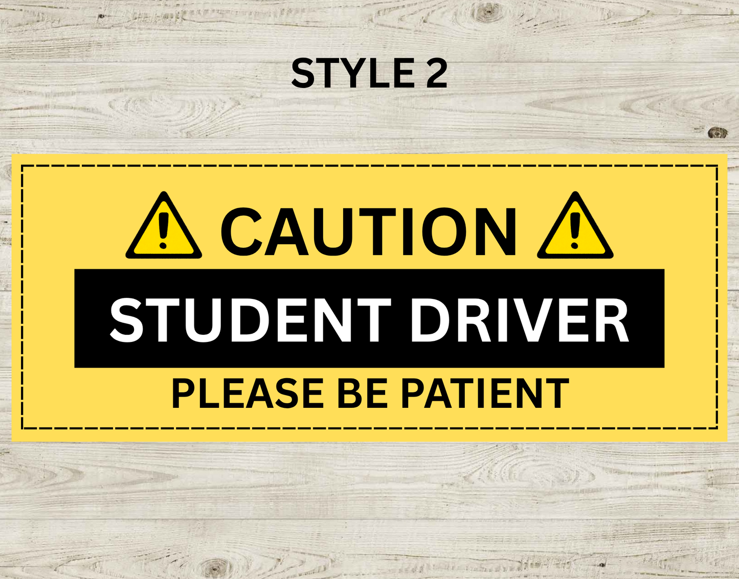 Yellow Student and New Driver Magnets