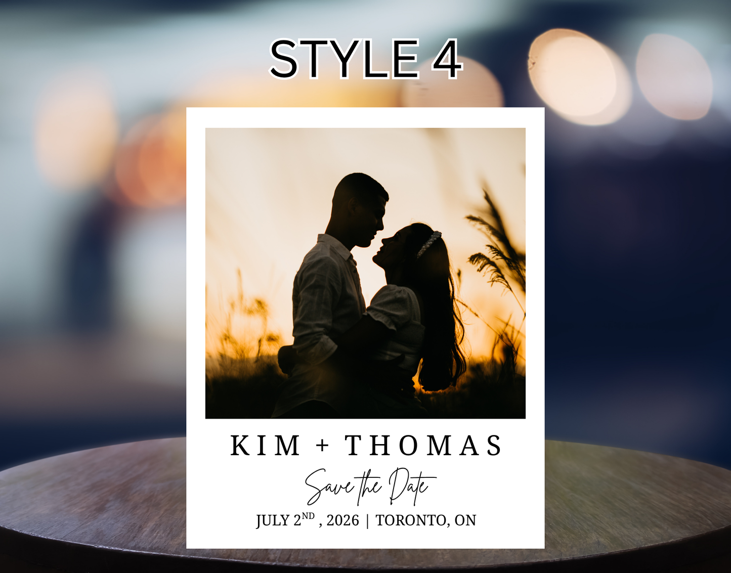 Save The Date Wedding Magnets (4 inch x 5 inch)