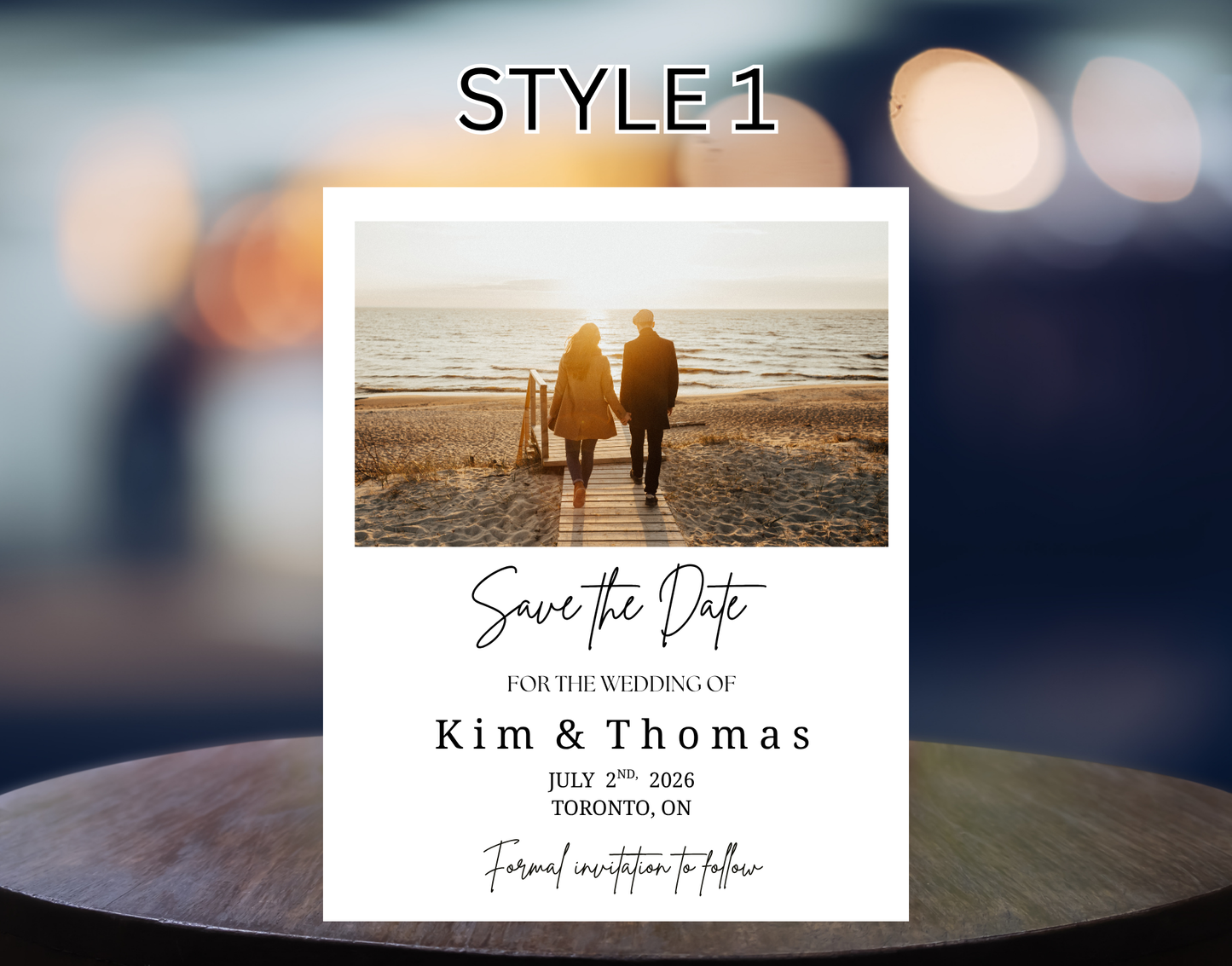 Save The Date Wedding Formal Wedding Invite To Follow Magnets (4 inch x 5 inch)