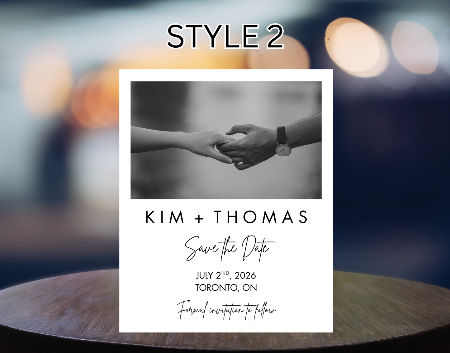Save The Date Wedding Formal Wedding Invite To Follow Magnets (4 inch x 5 inch)