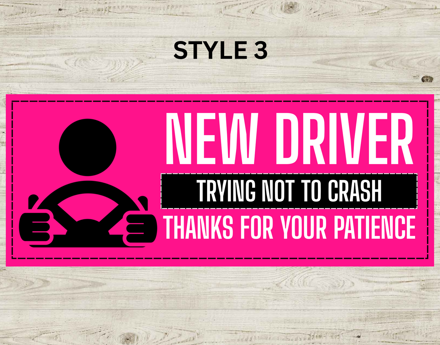 Pink Student and New Driver Magnets