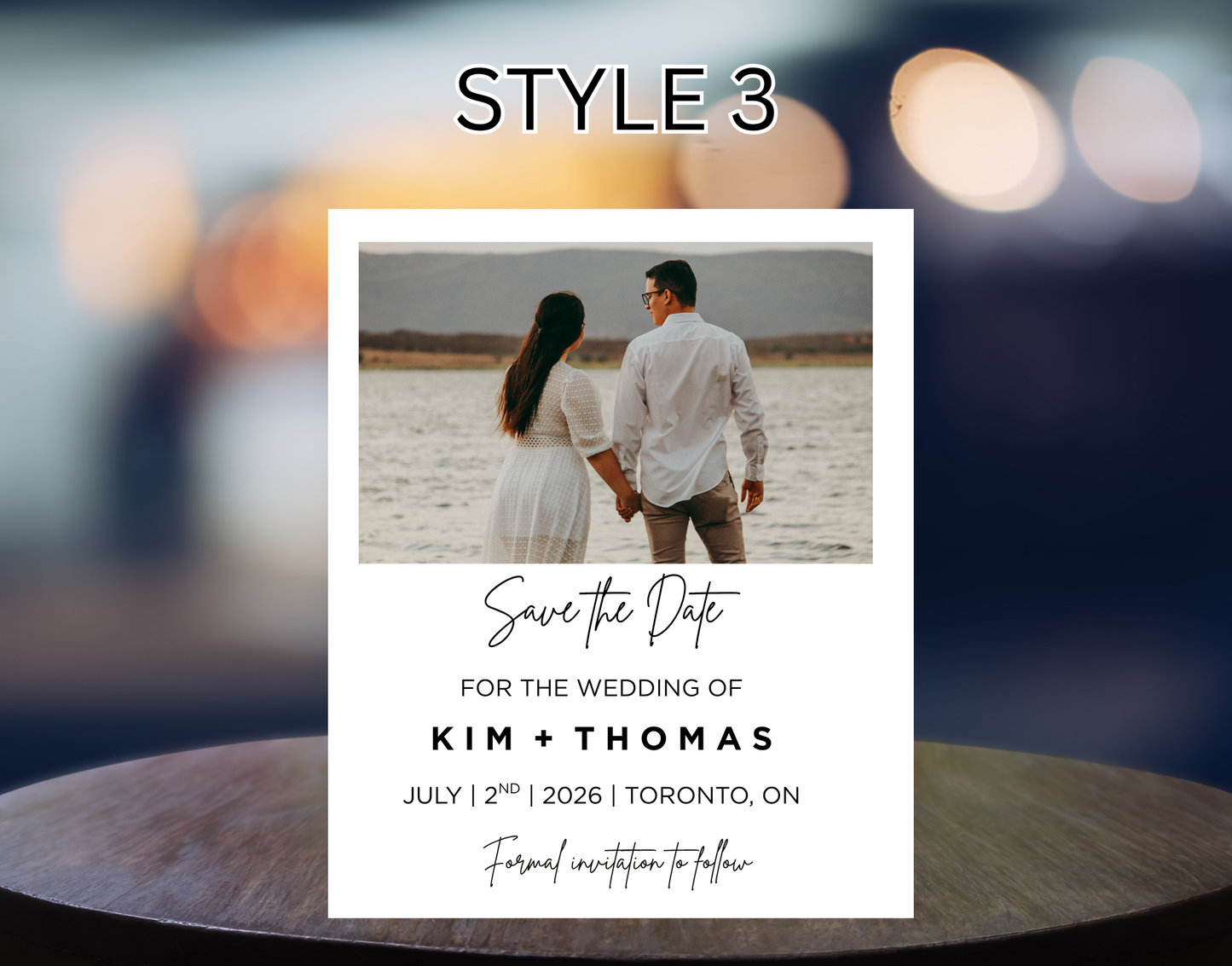 Save The Date Wedding Formal Wedding Invite To Follow Magnets (4 inch x 5 inch)