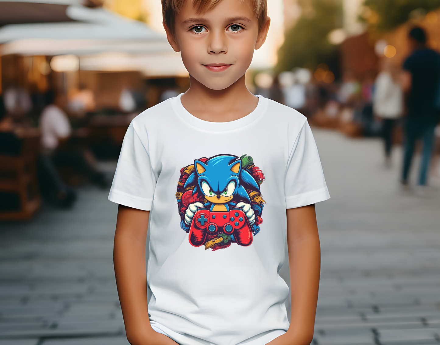 Sonic Game Controller Kid/Youth DTF Transfer
