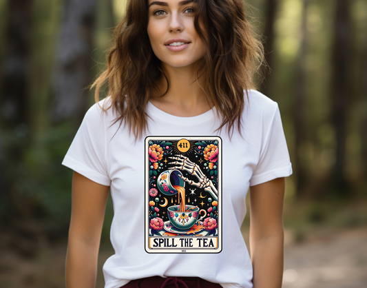 Spill The Tea Tarot DTF Transfer