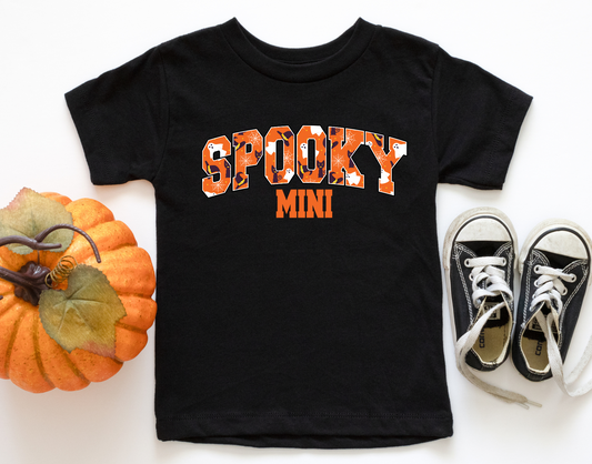 Spooky Mini Ghost Cat Orange Toddler/Youth DTF Transfer