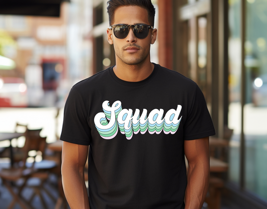 Squad Groovy Blue DTF Transfer