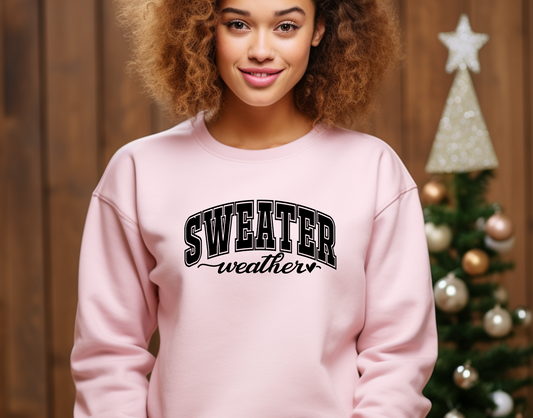 Sweater Weather Black DTF Transfer
