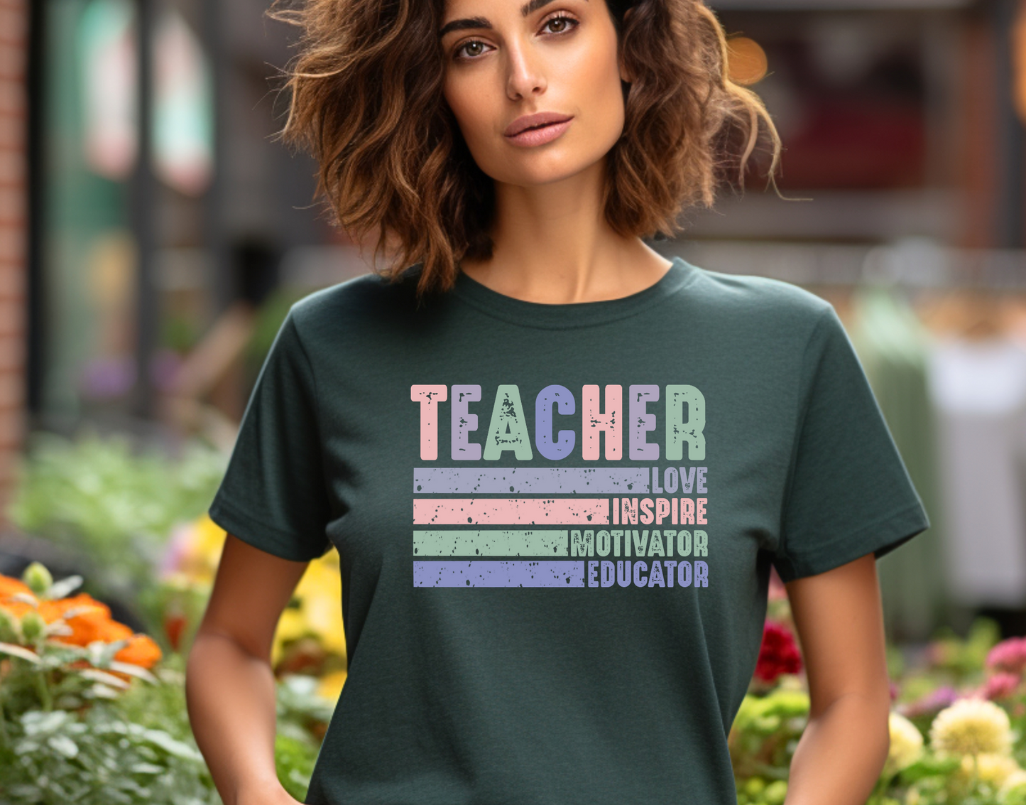 Teacher Love Inspire Motivator Educator DTF Transfer