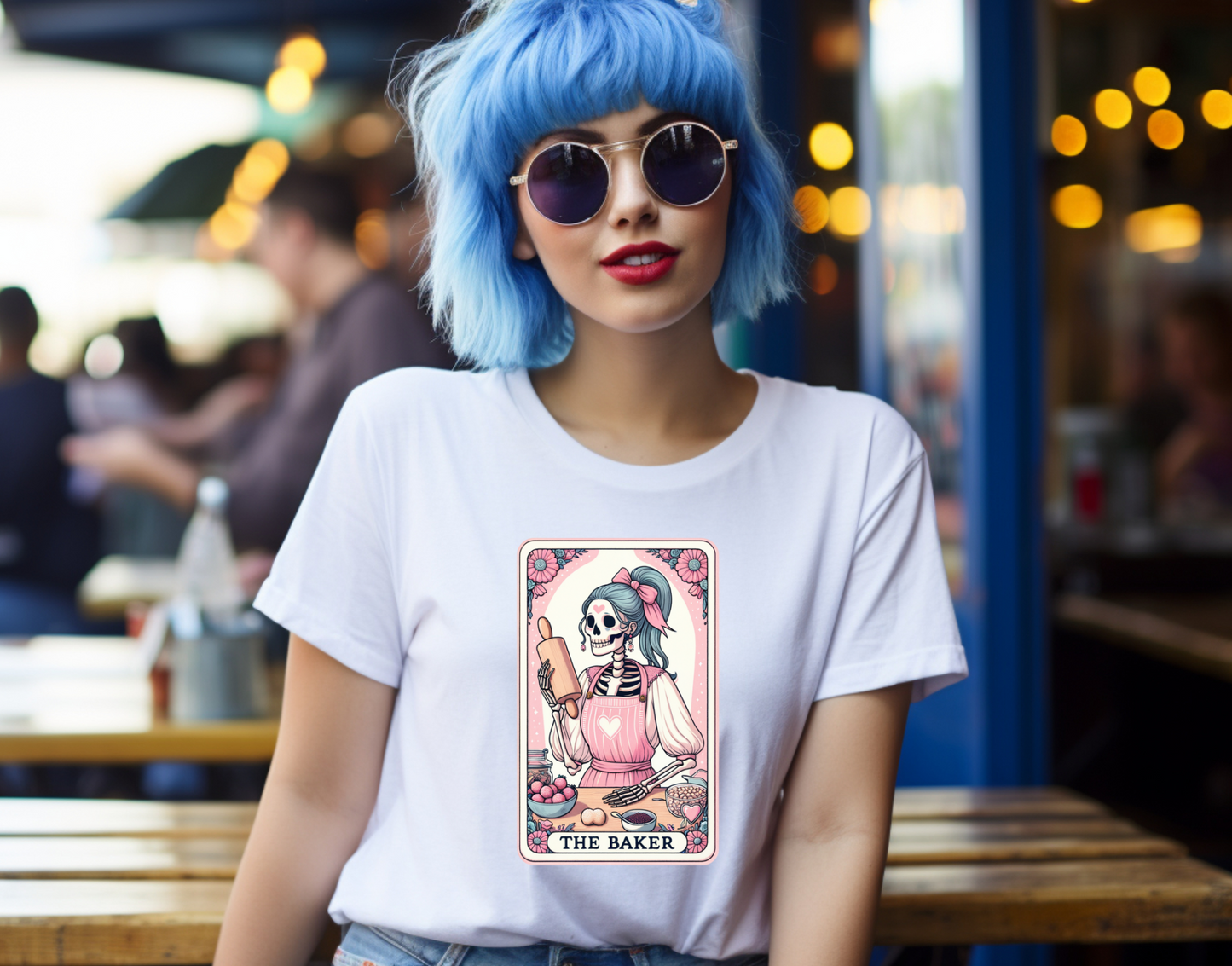 The Baker Pink Tarot DTF Transfer