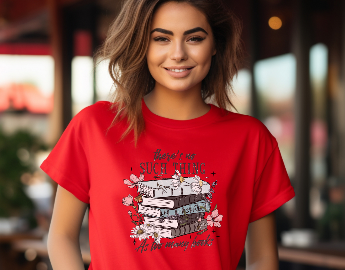 There's No Such Thing As Too Many Books DTF Transfer