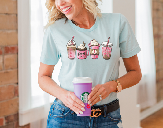 Breast Cancer Pink Drink DTF Transfer