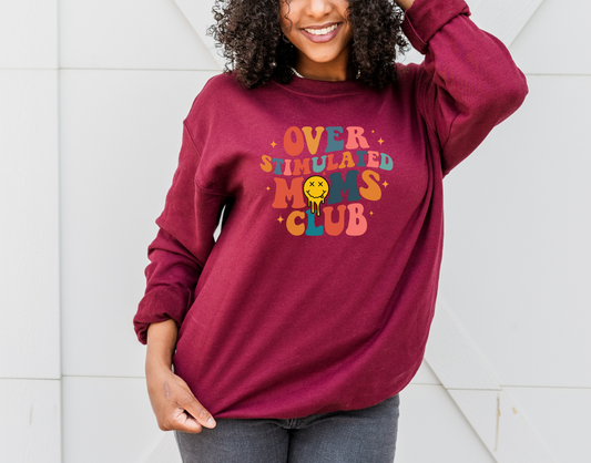 Overstimulated Moms Club DTF Transfer